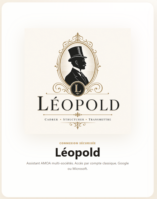 Logo de Léopold, assistant AMOA multi-sociétés